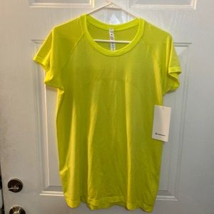 Lululemon Swiftly Tech Short Sleeve, Electric Yellow, Size 14